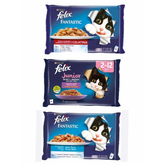 Felix Sachet Nourriture humide pour chats 4 pièce