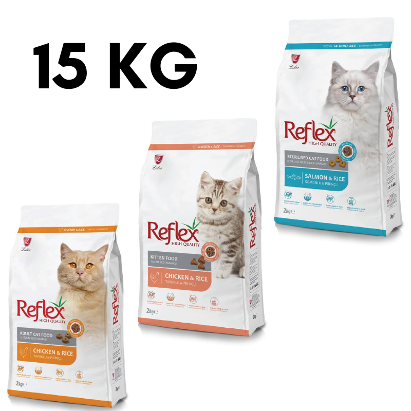 Reflex Sterilised Adult and Kitten Cat Food 15 Kg