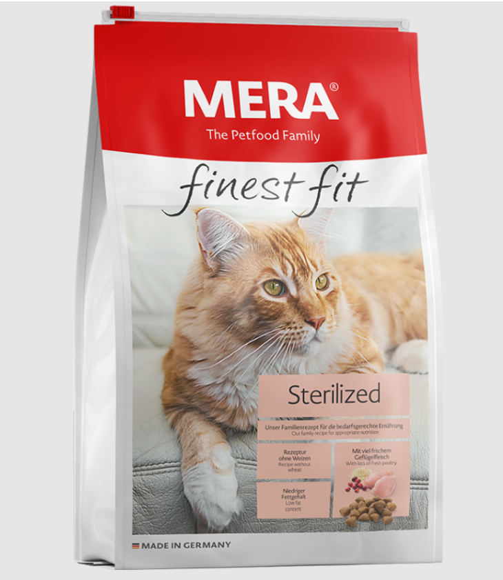 CROQUETTES MERA FINEST FIT STERILIZED POUR CHAT