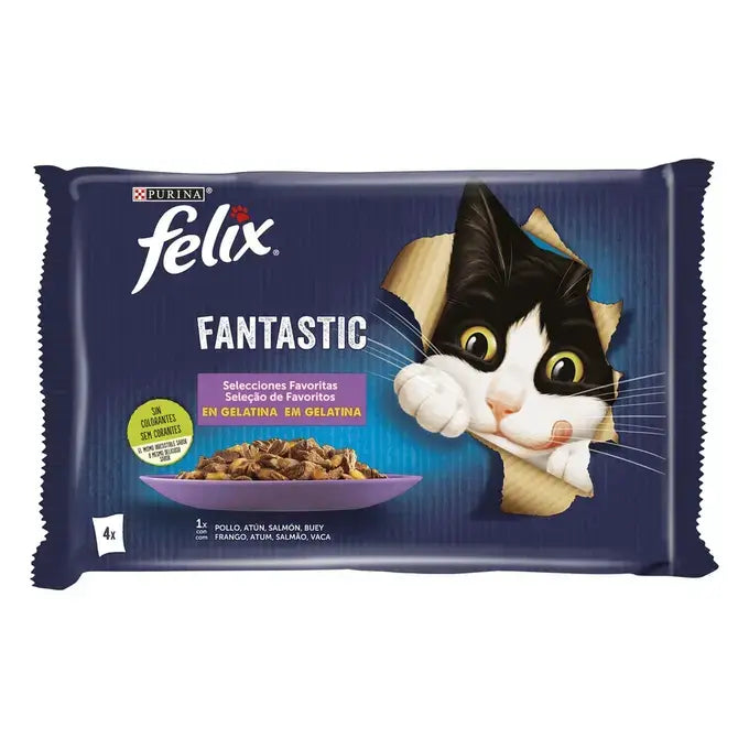 Felix Sachet Nourriture humide pour chats 4 pièce