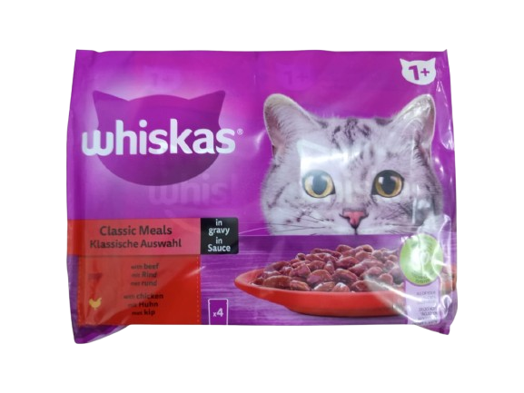 Whiskas  délice de volaille en gelée sachet fraîcheur 4x100g