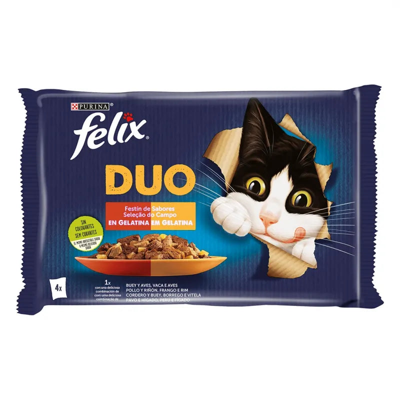 Felix Sachet Nourriture humide pour chats 4 pièce